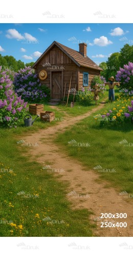 Tło fotograficzne Domek 3624